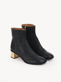 Bottines Rebecca en cuir - Noir