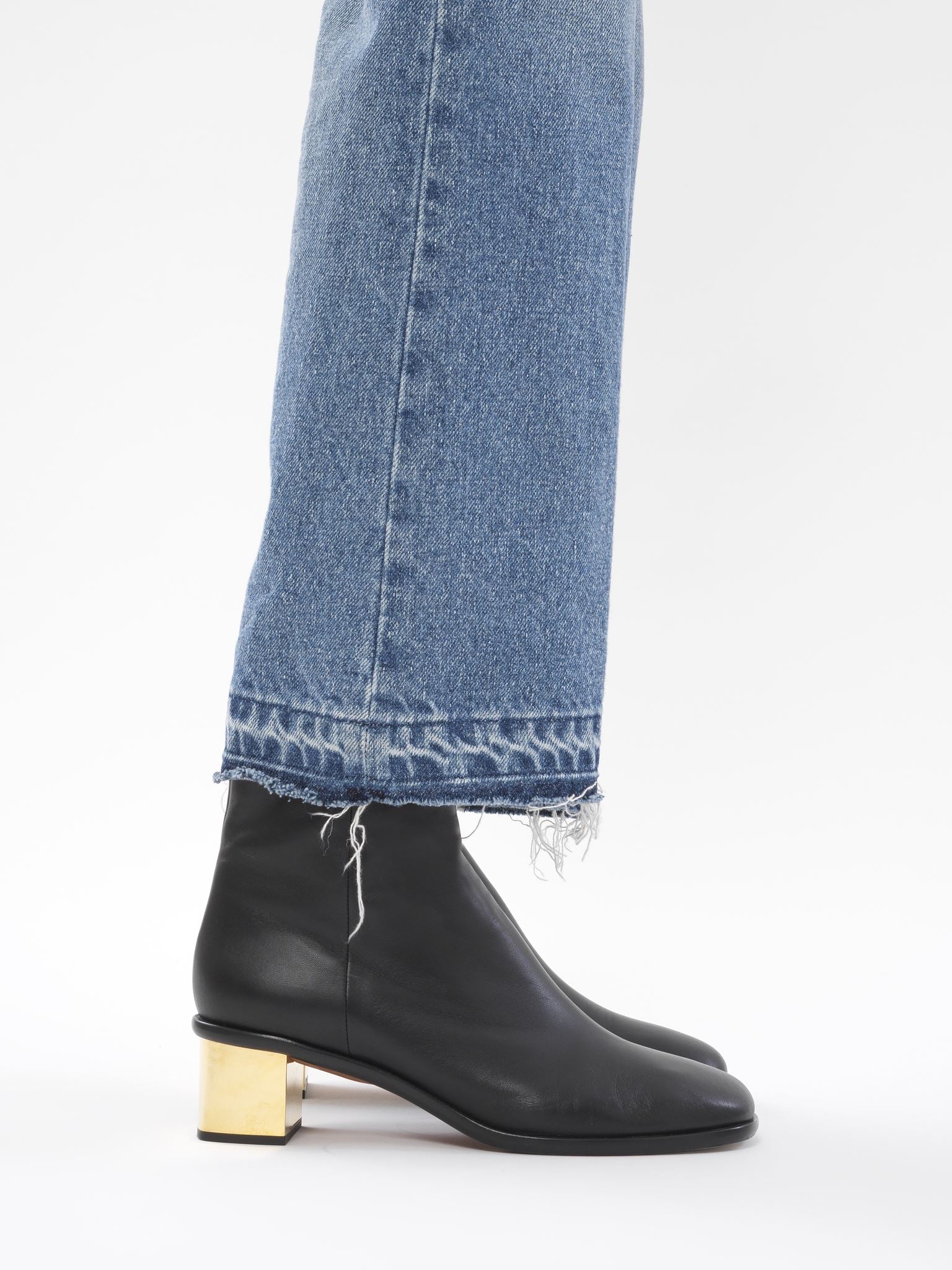 Bottines Rebecca en cuir - Noir