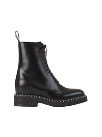 Bottines à lacets Noua en cuir - Black