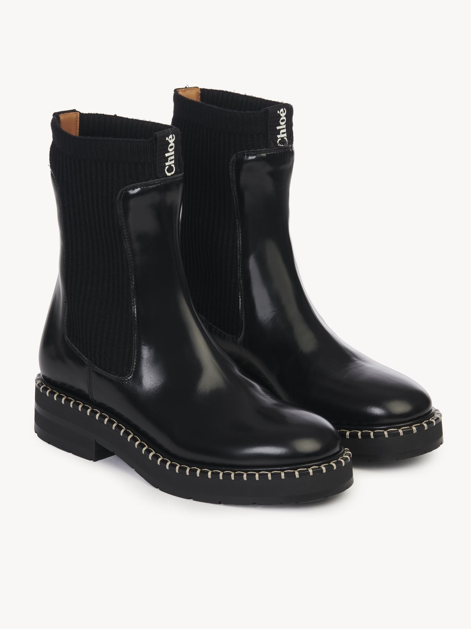 Bottines chelsea Noua en cuir - Noir