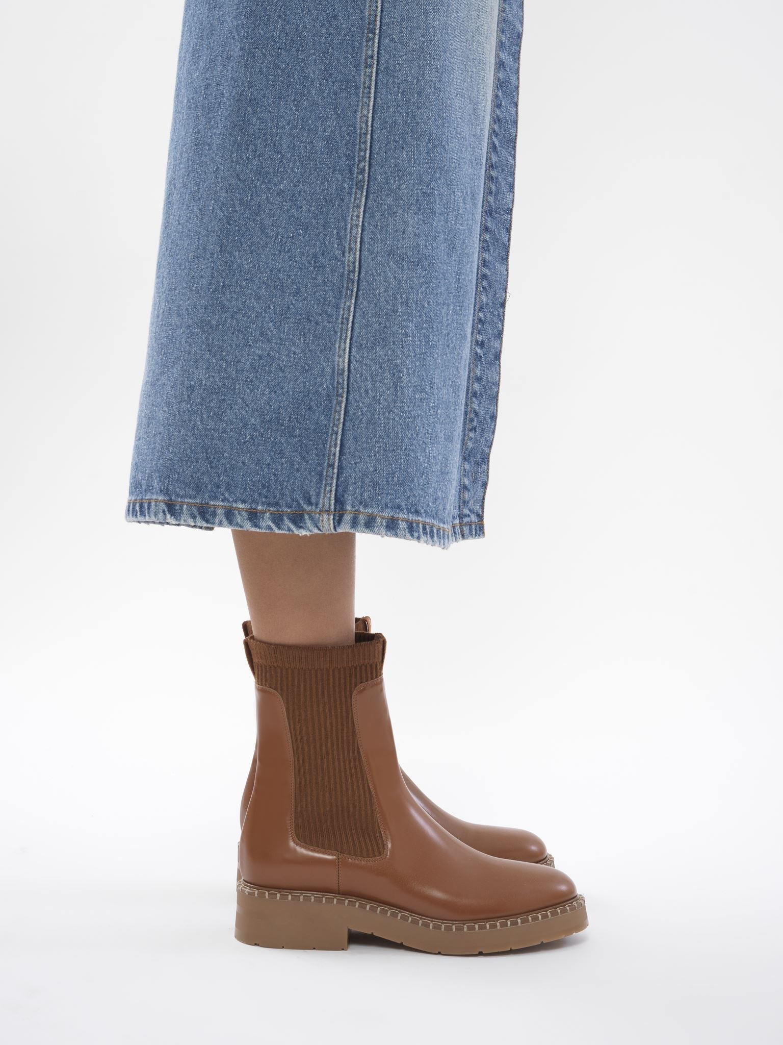 Bottines chelsea Noua en cuir - Caramello