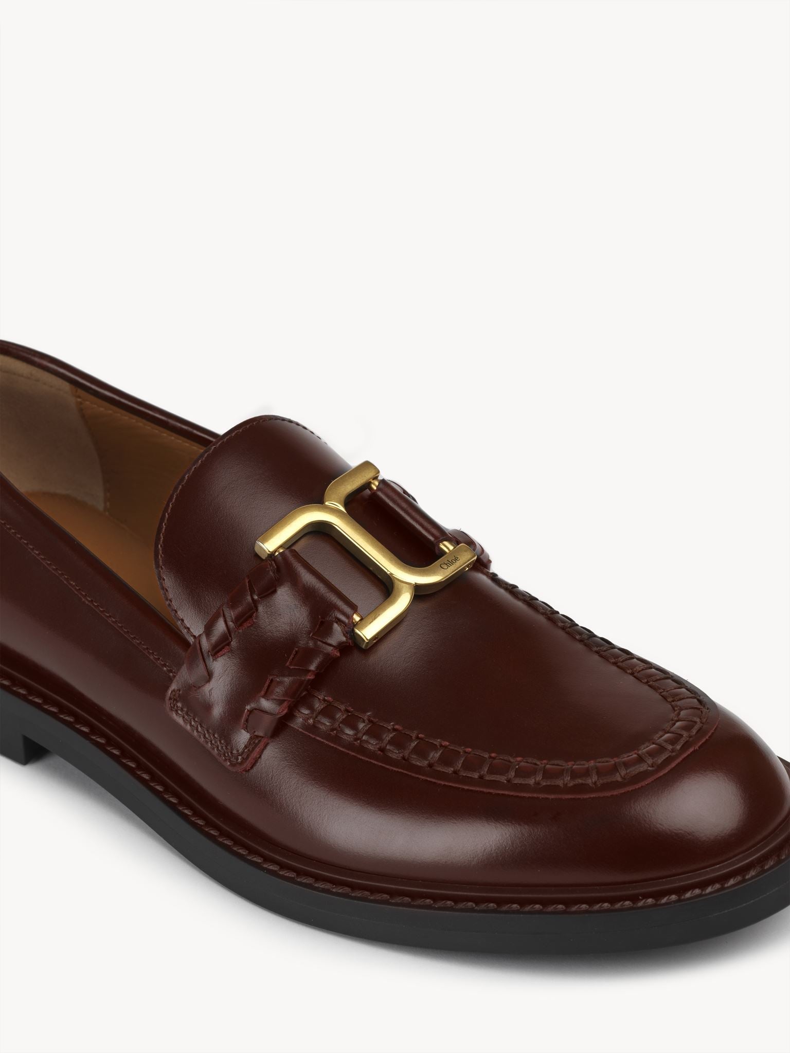 Mocassins Marcie en cuir - Violet Foncé