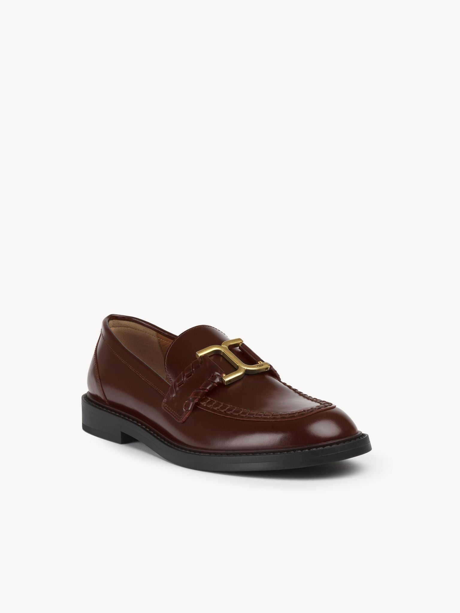Mocassins Marcie en cuir - Violet Foncé