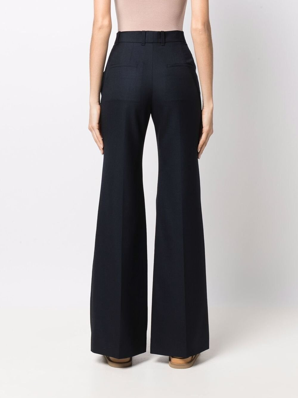 Pantalon de costume droit en laine vierge - Ink Navy