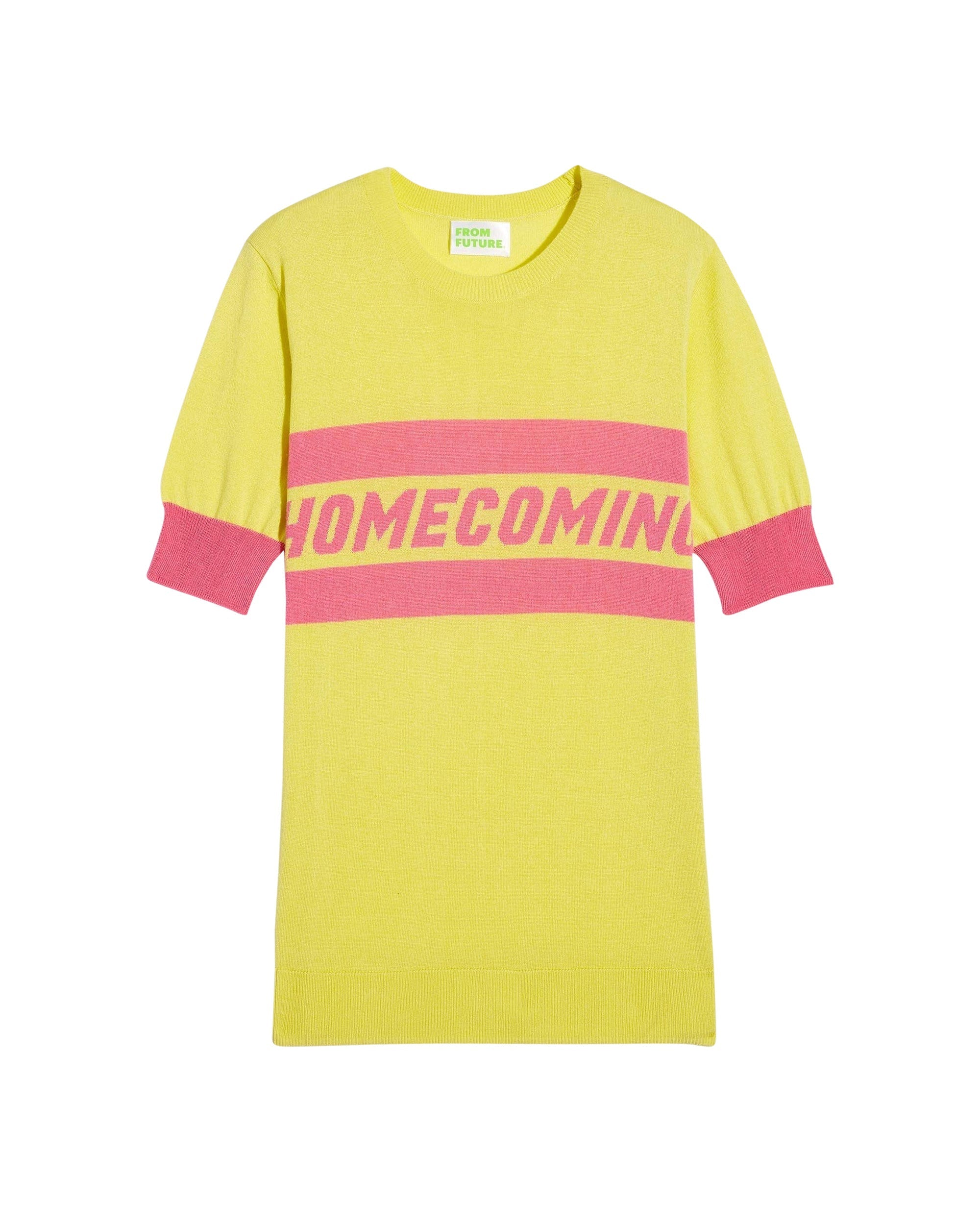 T-shirt Homecoming en soie et cachemire - Light Yellow