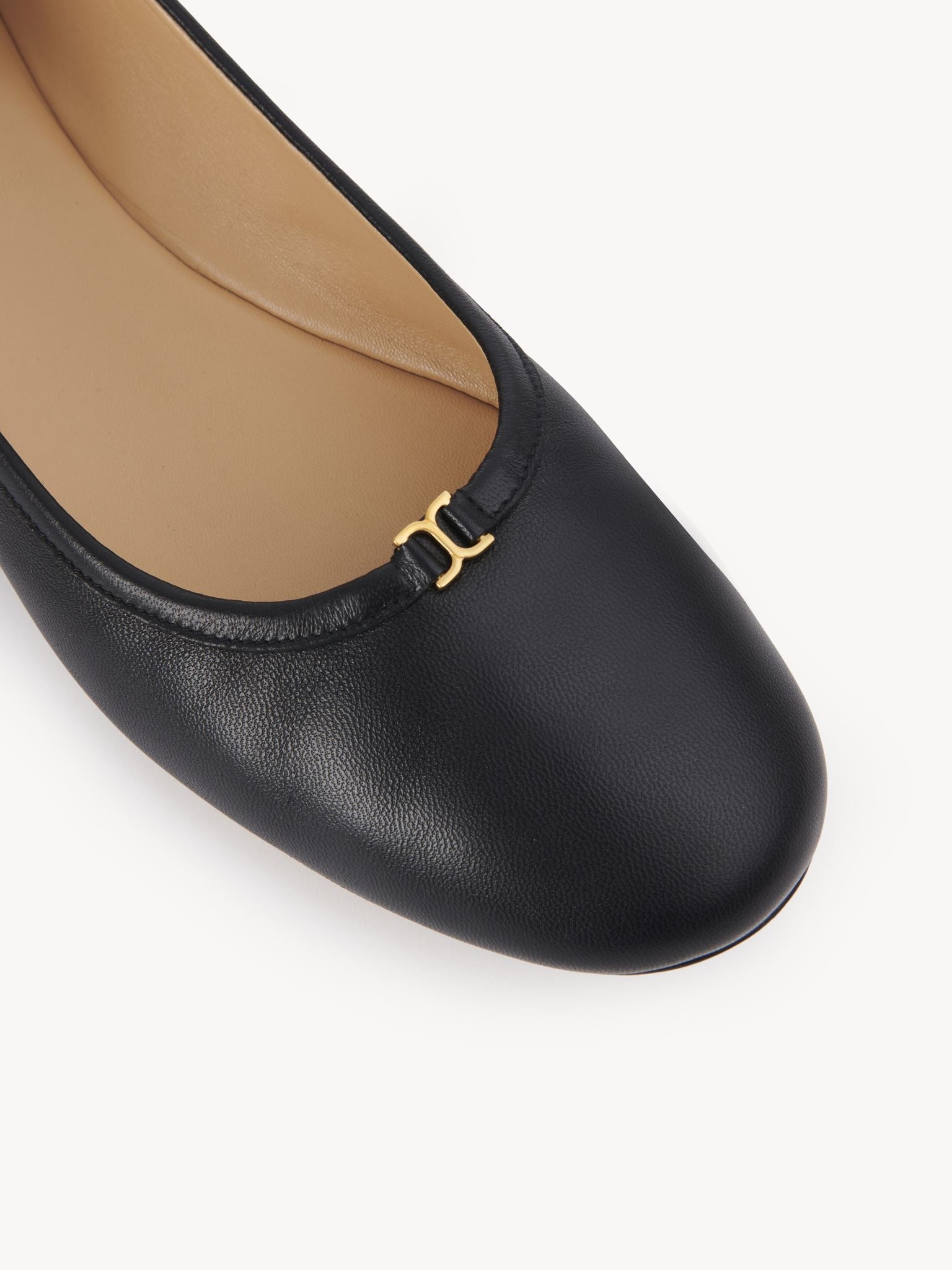 Ballerines Marcie en cuir - Noir