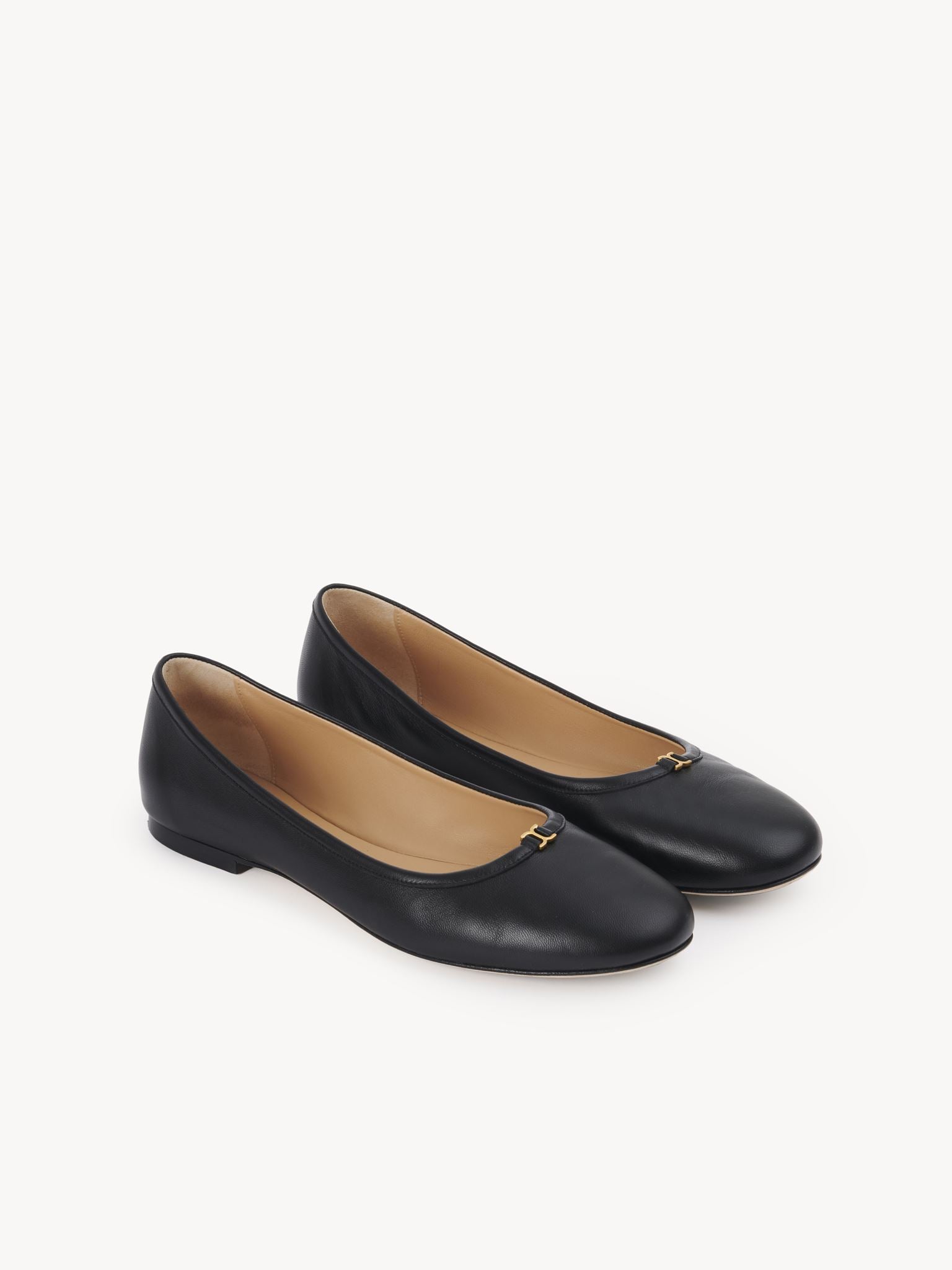 Ballerines Marcie en cuir - Noir