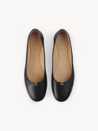 Ballerines Marcie en cuir - Noir