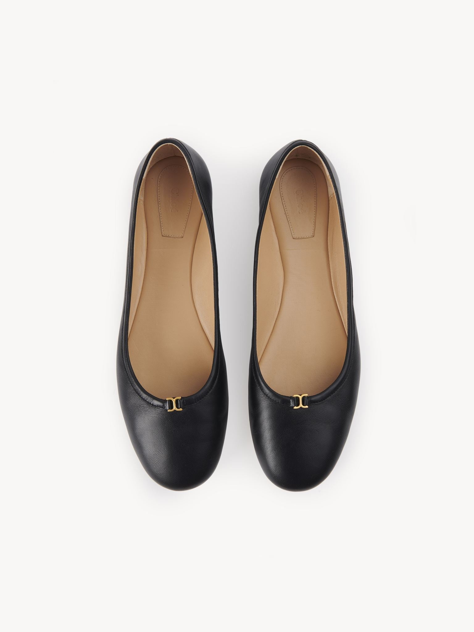 Ballerines Marcie en cuir - Noir