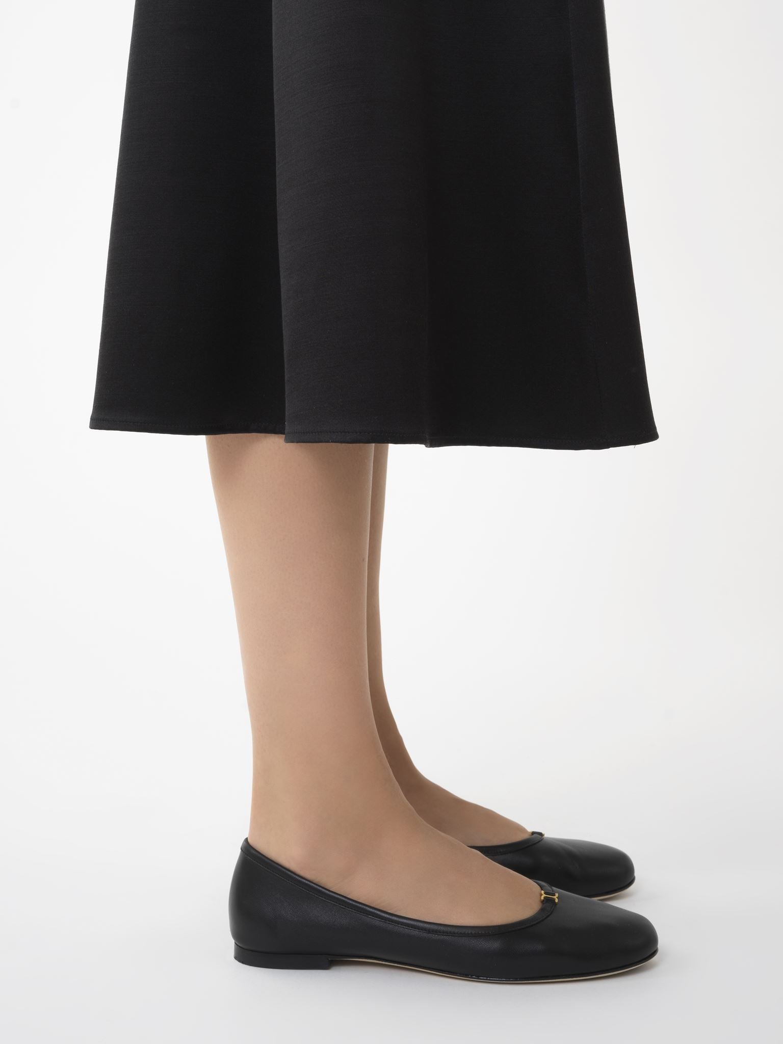 Ballerines Marcie en cuir - Noir