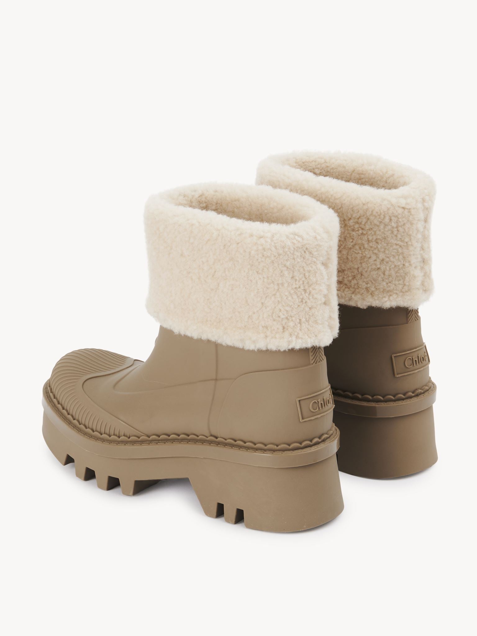 Bottines Raina en soie - Beech Brown