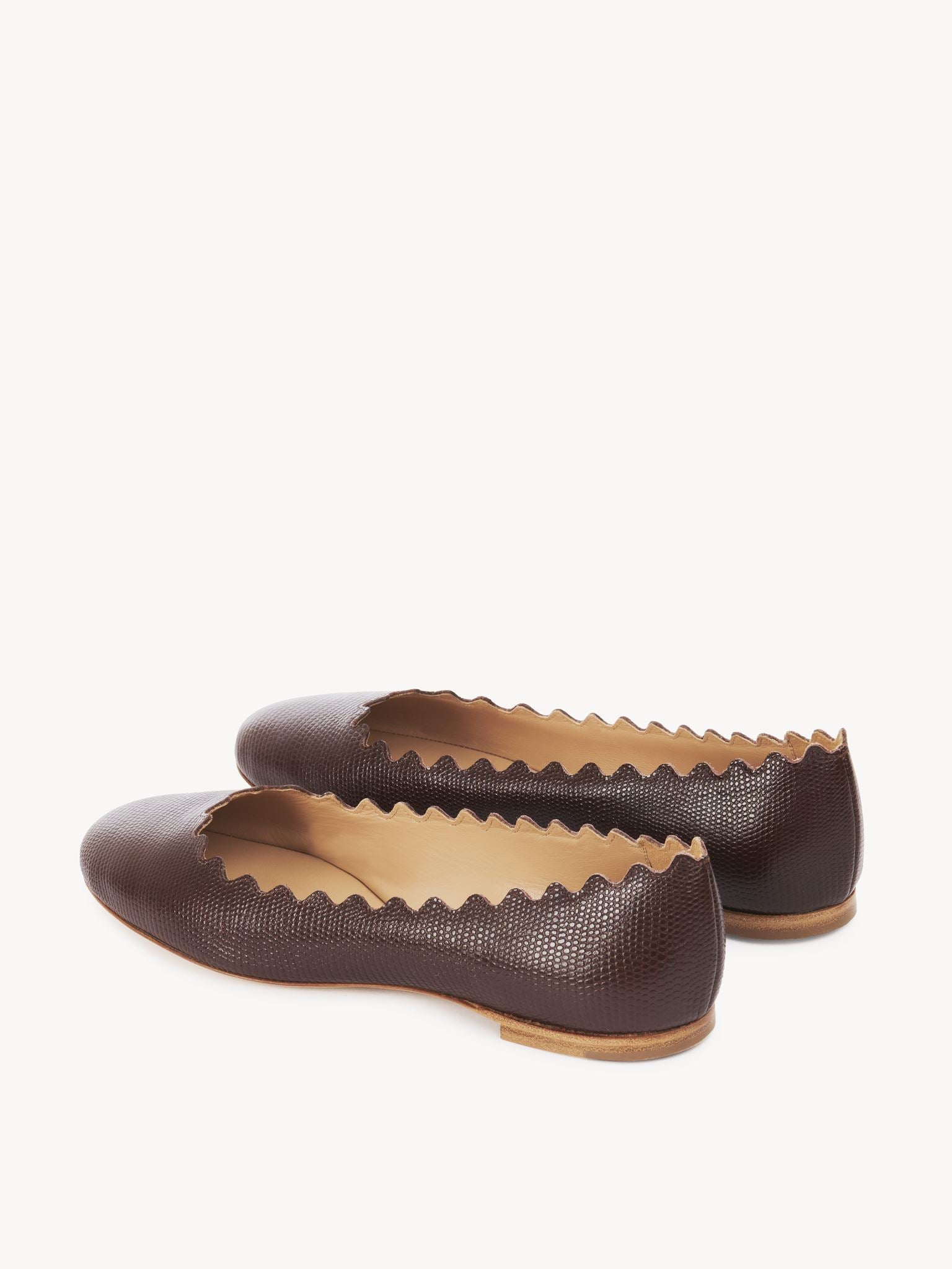 Ballerines Lauren en cuir - Brun Brun
