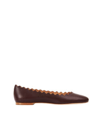 Ballerines Lauren en cuir - Brun Brun