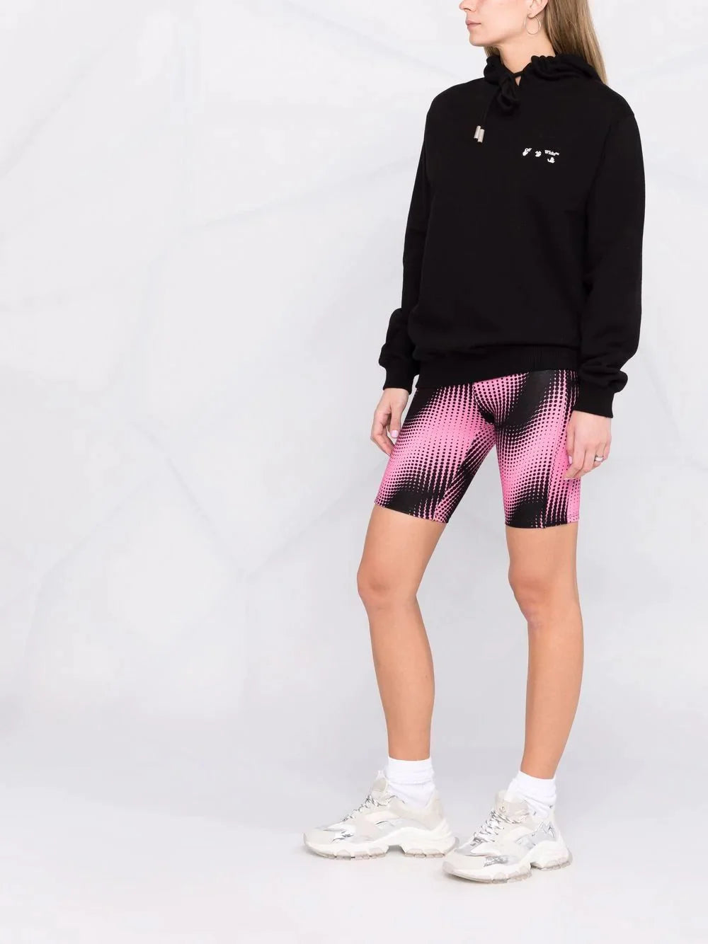 Cycliste à imprimé graphique - Pink Echo