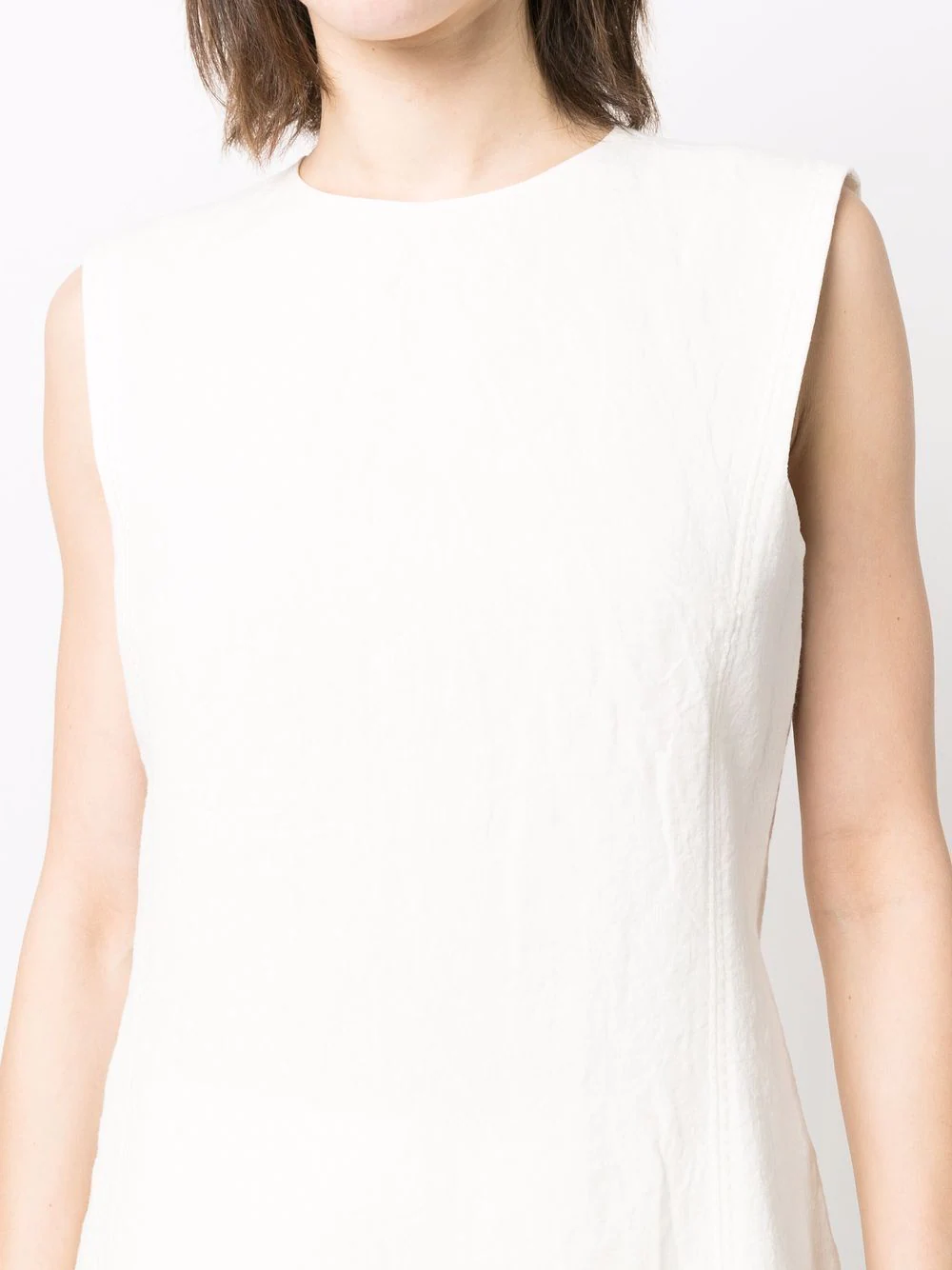 Top long sans manches en lin - Iconic Milk