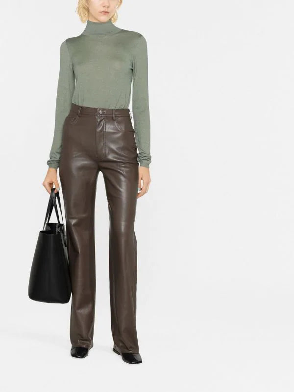 Pantalon droit Camma - Shiitake