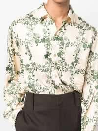 Chemise Jari à manches longues - Floral Frame Green