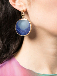 Boucles d'oreilles pendantes à pierre dégradée - Gold