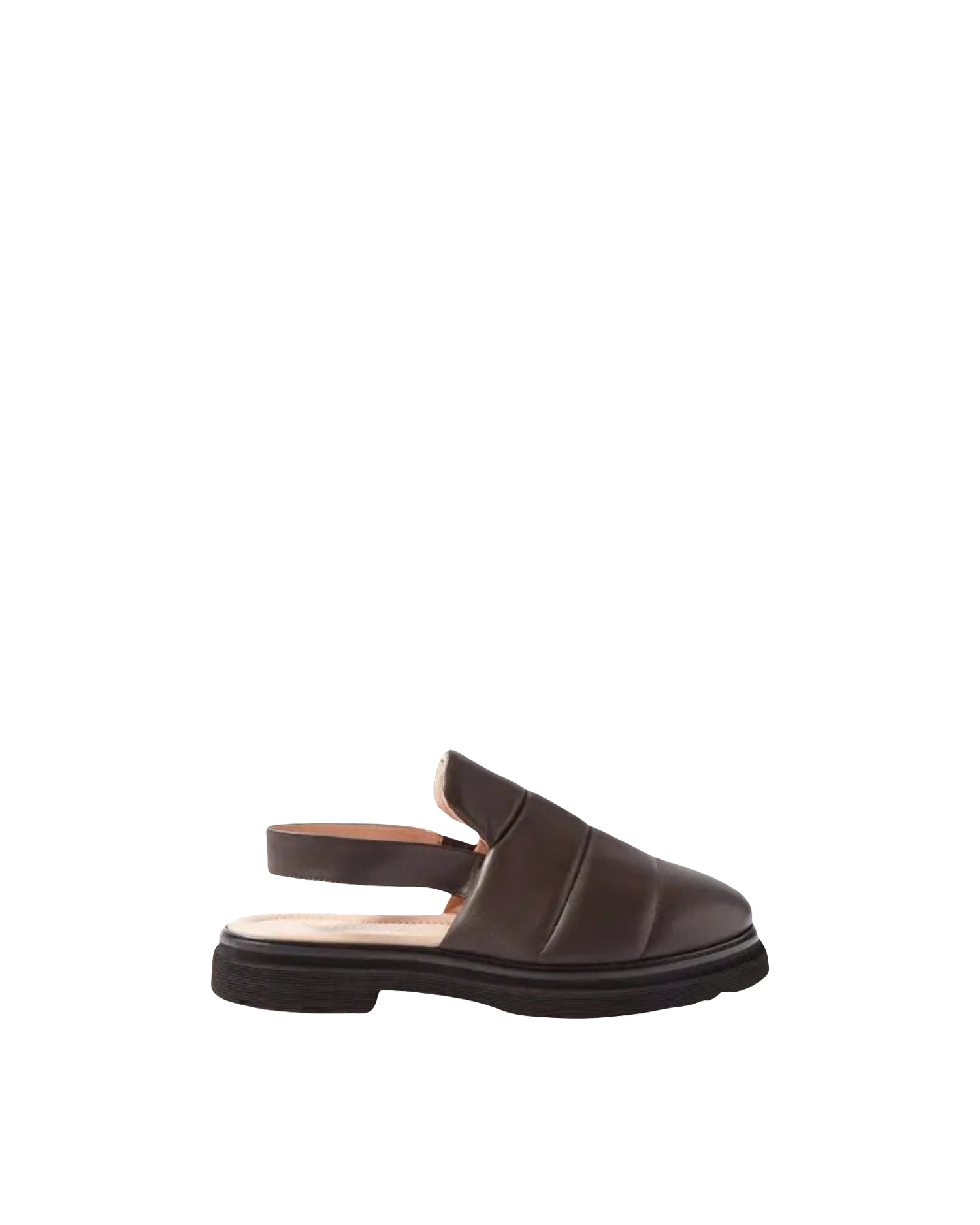 Sandales Skip à découpes en cuir - Chocolate