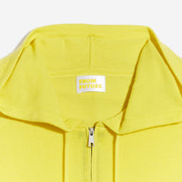 Hoodie zippé en laine superfine - Summer Yellow