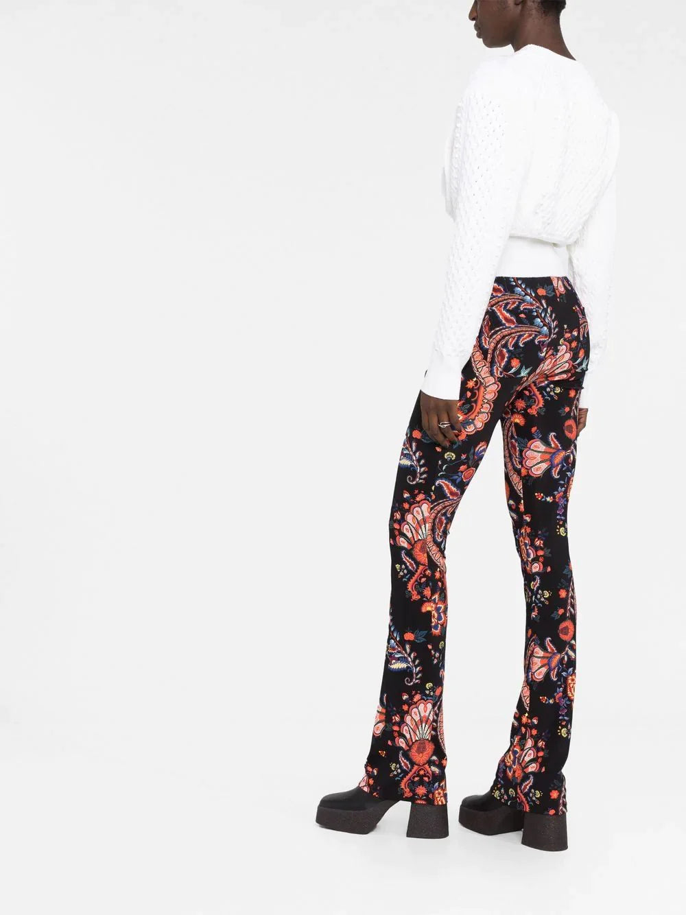 Pantalon à imprimé fleuri - Black Paisley
