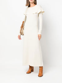 Robe en cachemire recyclé - Poudre Blanche