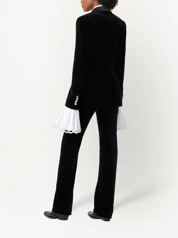 Veste blazer en velours - Black