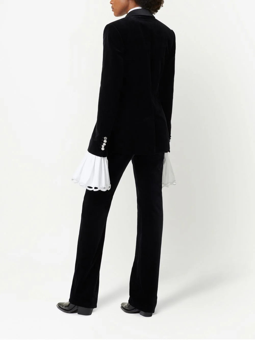 Pantalon chino en laine - Black