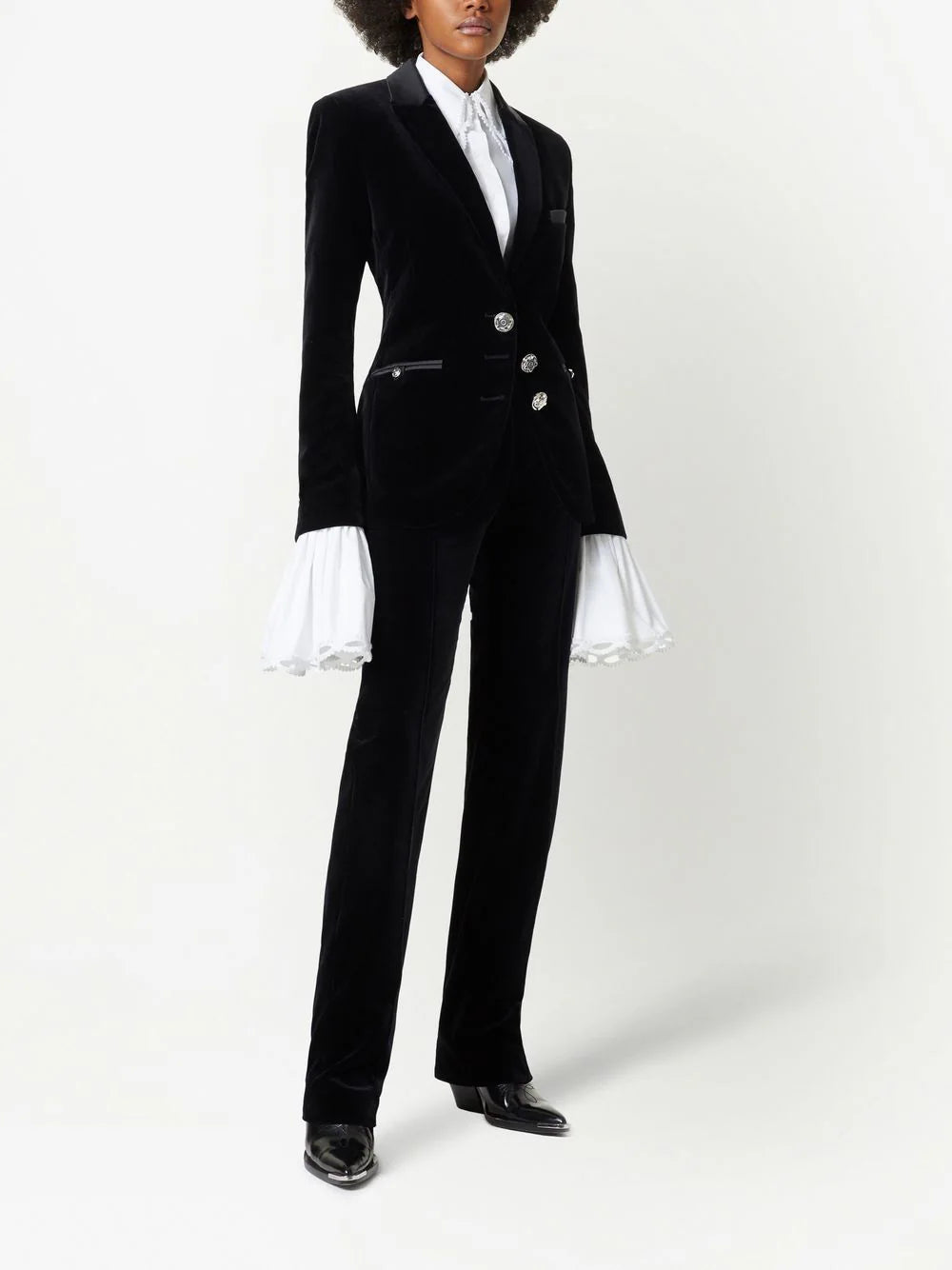 Pantalon chino en laine - Black