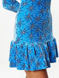 Robe courte à manches longues - Blue Splash