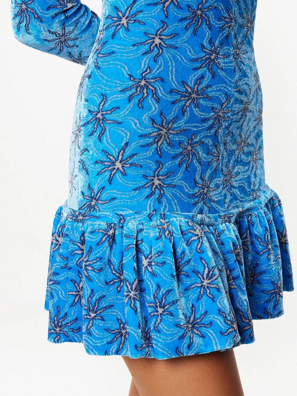 Robe courte à manches longues - Blue Splash