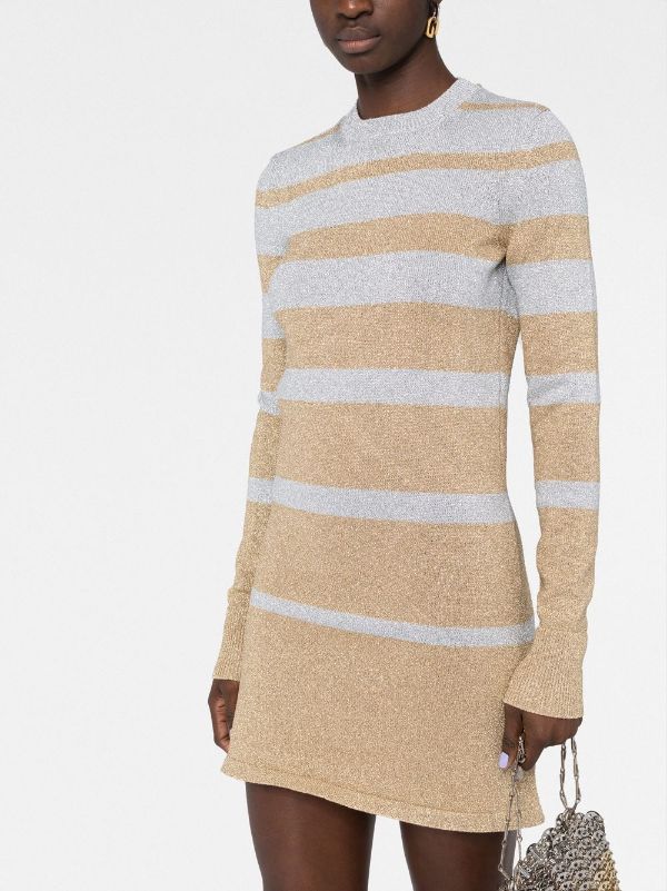 Robe courte bicolore - Gold & Silver