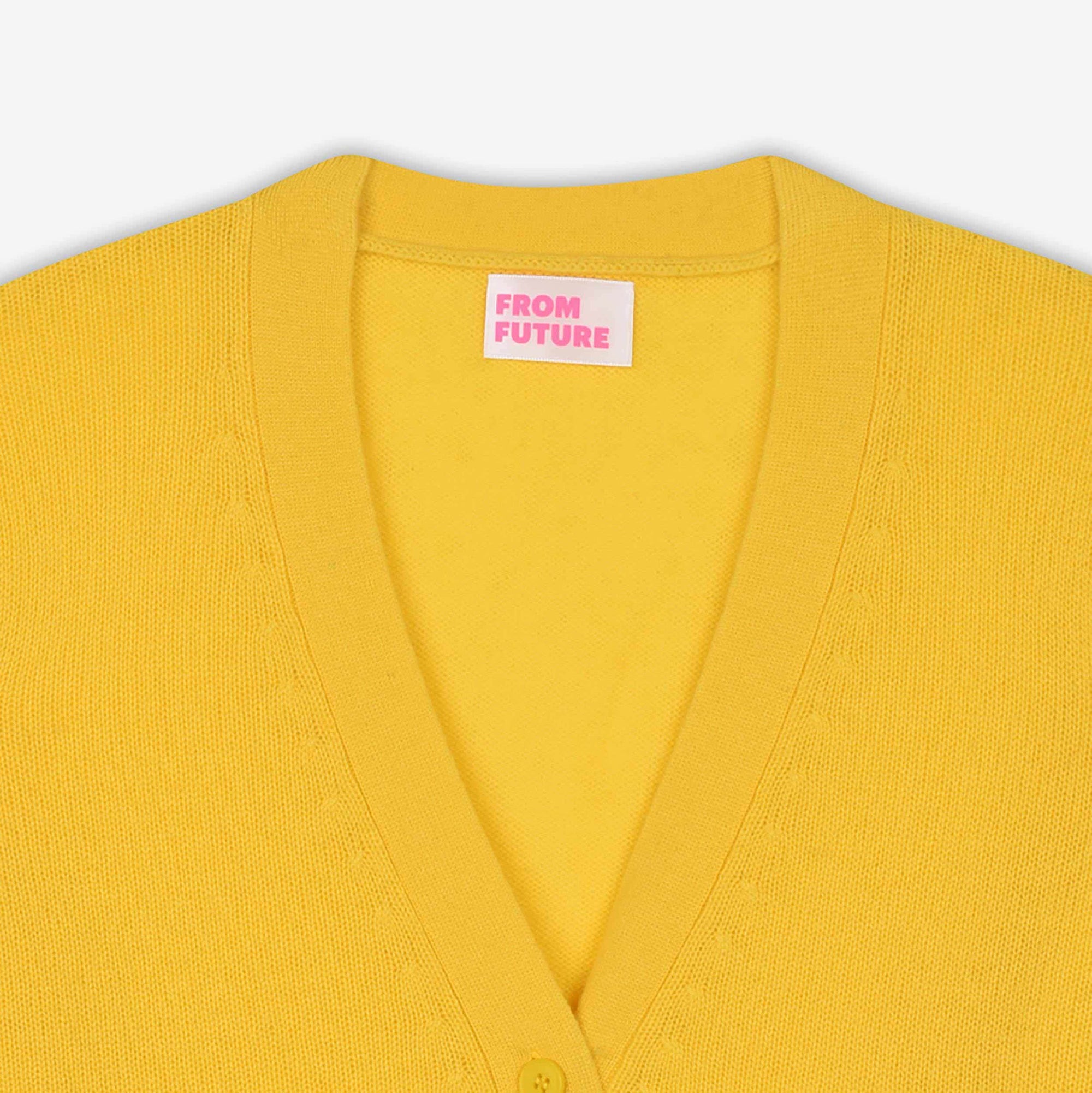Cardigan Light en cachemire - Yellow