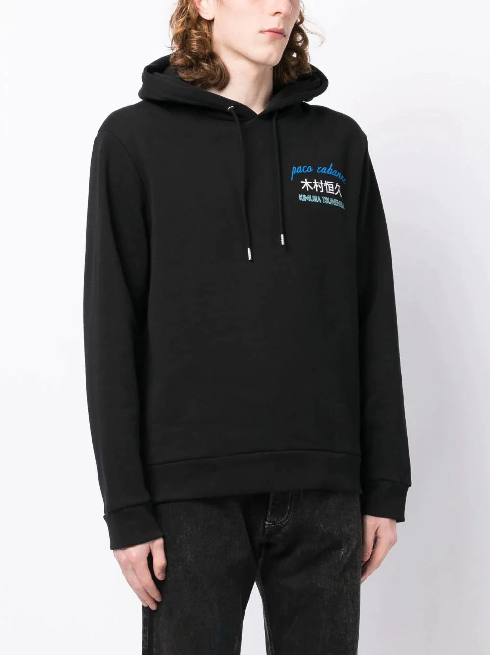 Sweat à capuche imprimé terre - Navy Paco World
