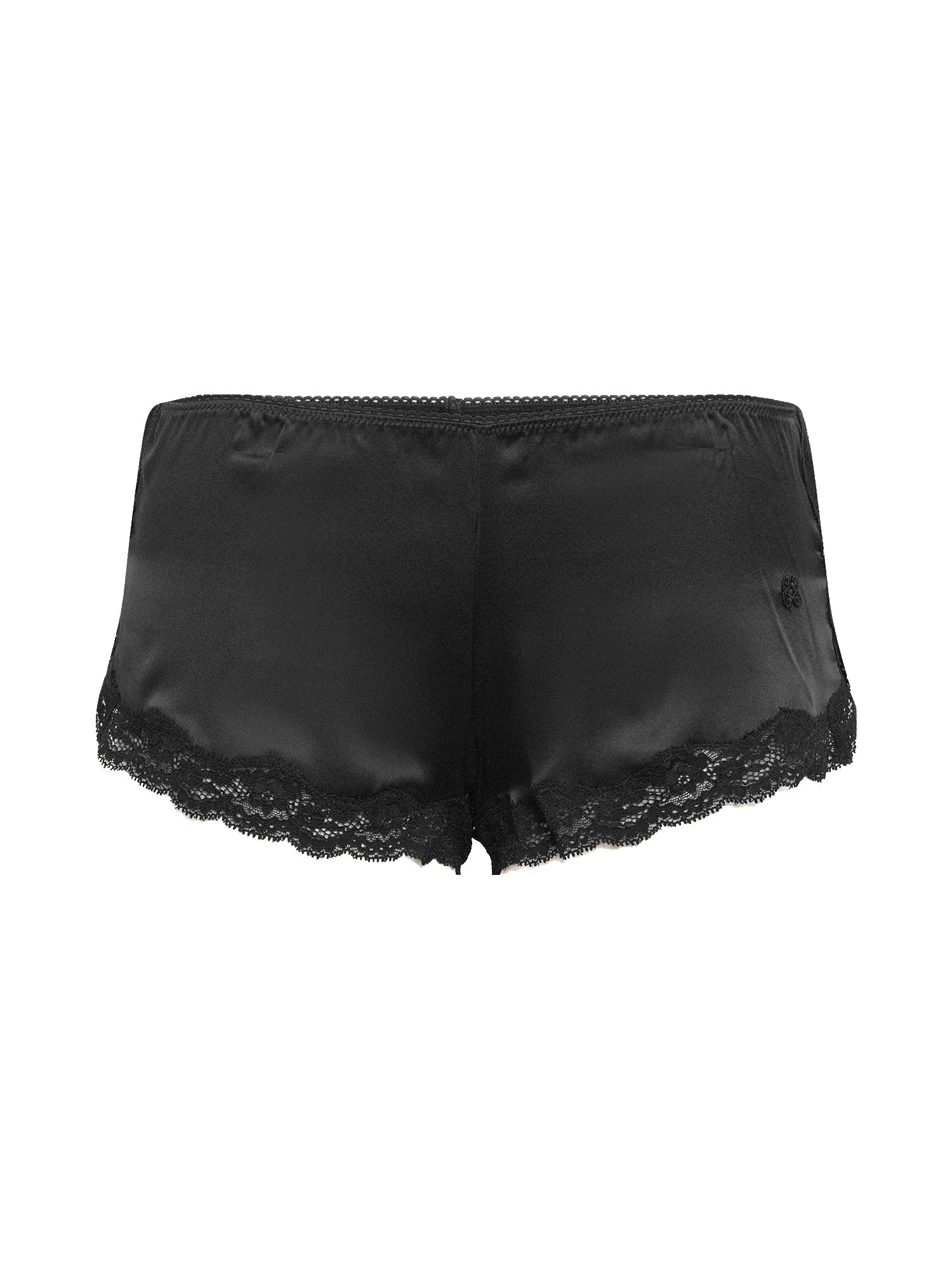 Shorts court Les intemporels en soie - Noir