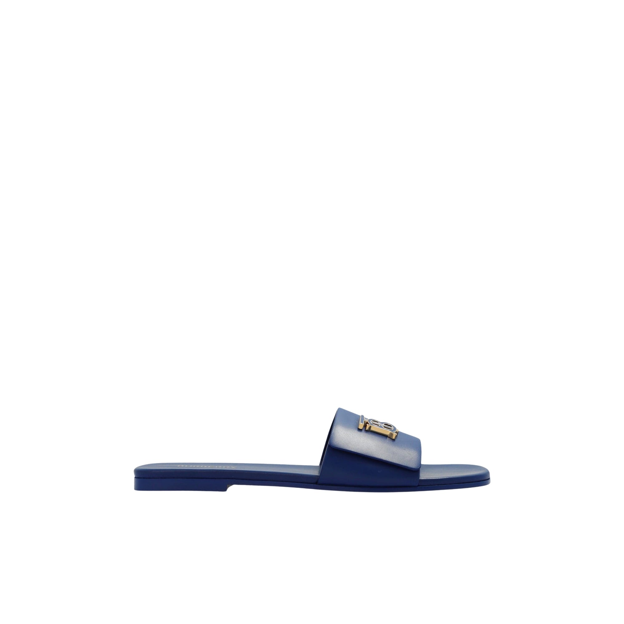 Sandales à enfiler sur semelle en cuir - Rich Navy