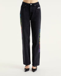 Jean large Future Is Love - Black