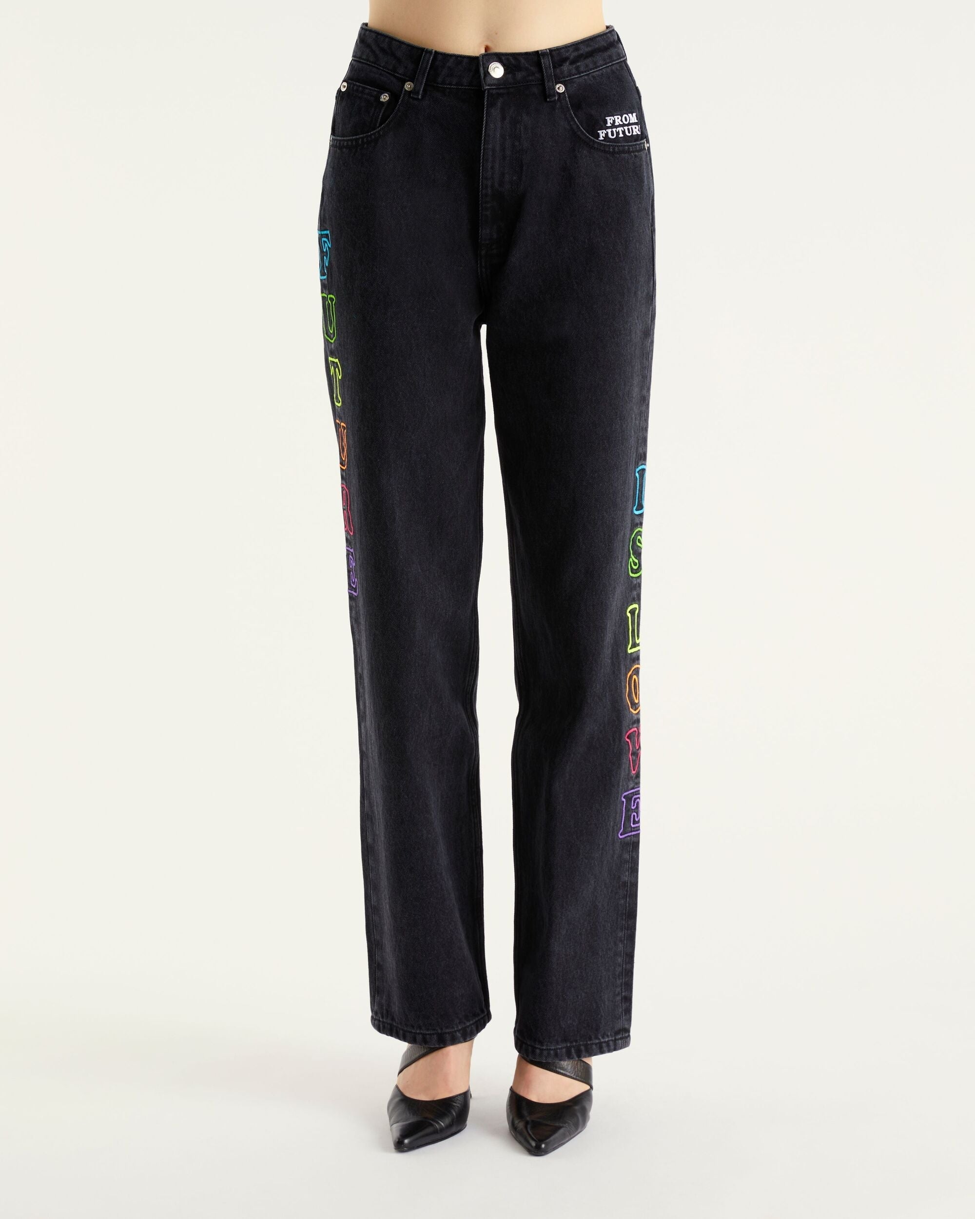 Jean large Future Is Love - Black