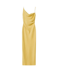 Robe longue Lennie en satin - Yellow