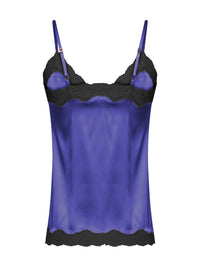 Caraco Les intemporels en soie - Purple & Noir