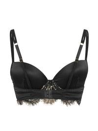 Soutien-Gorge push-up Splendide en soie - Noir & Or
