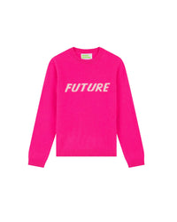 Pull à col rond Future Kids en cachemire - Winter Fuchsia