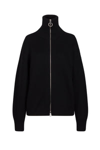 Cardigan oversize en laine - Black