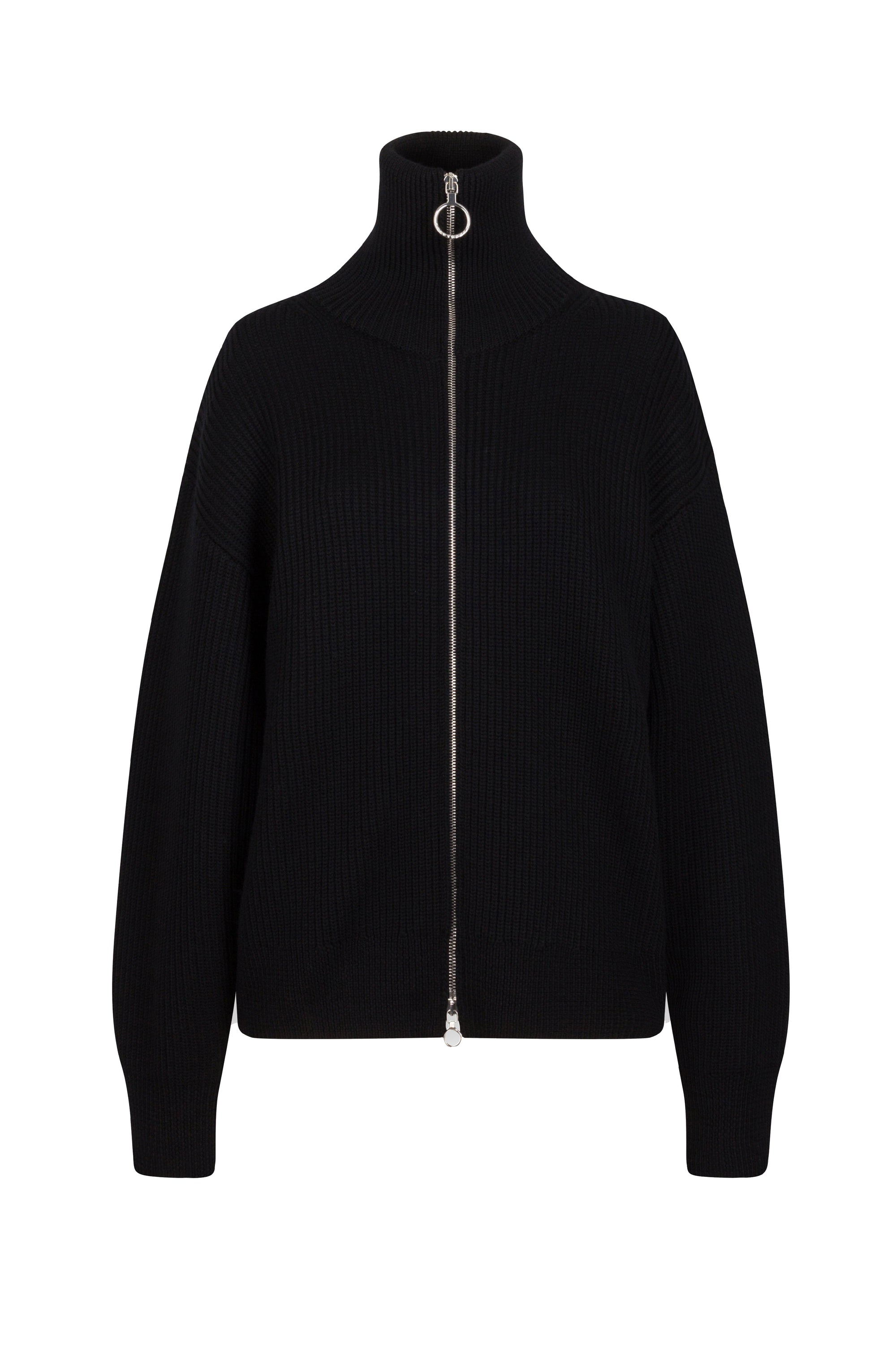 Cardigan oversize en laine - Black