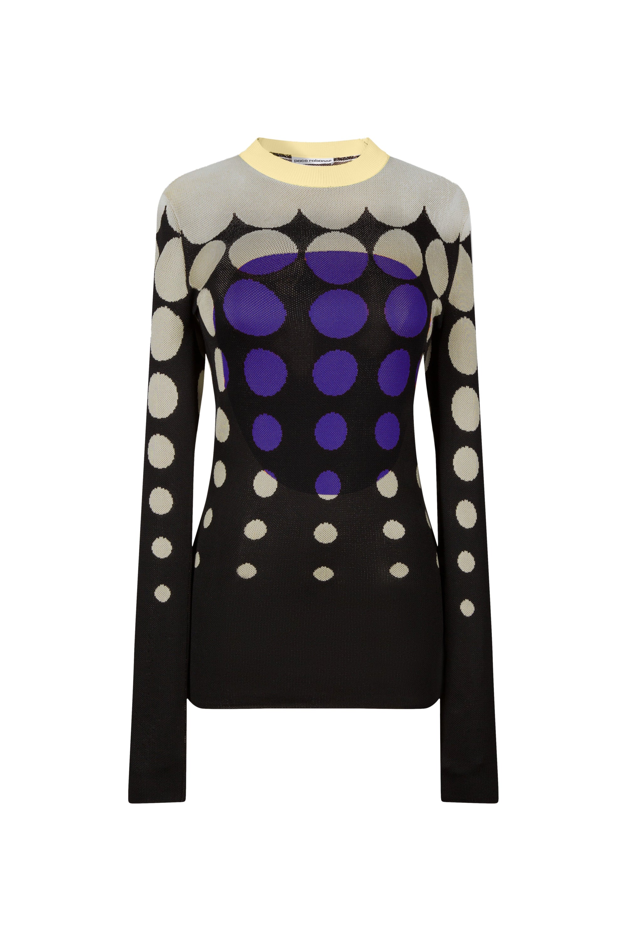 Pull ajusté à imprimé graphique - Black & Light Yellow