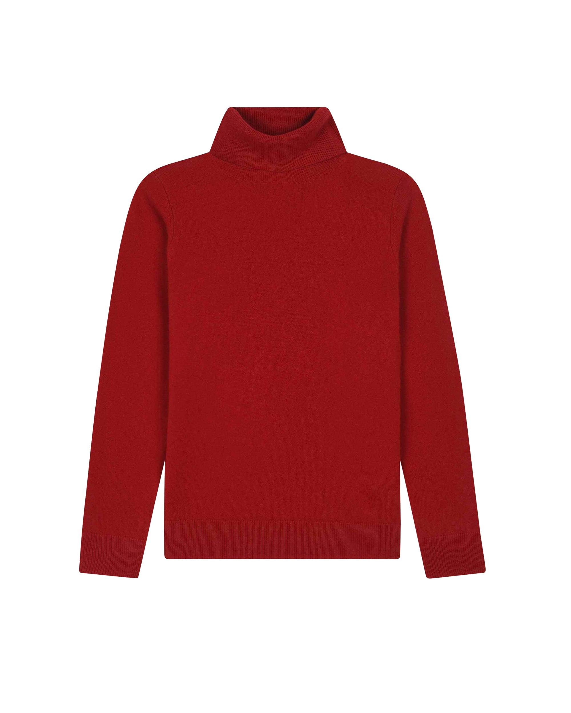 Pull à col roulé Baby en cachemire - Cherry Red