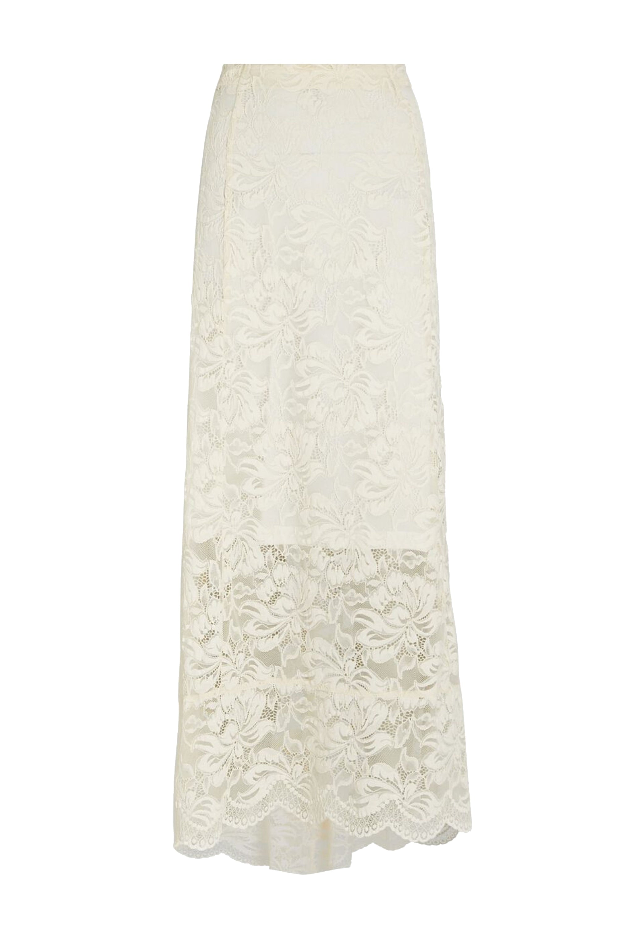 Jupe longue en transparence - Ivory