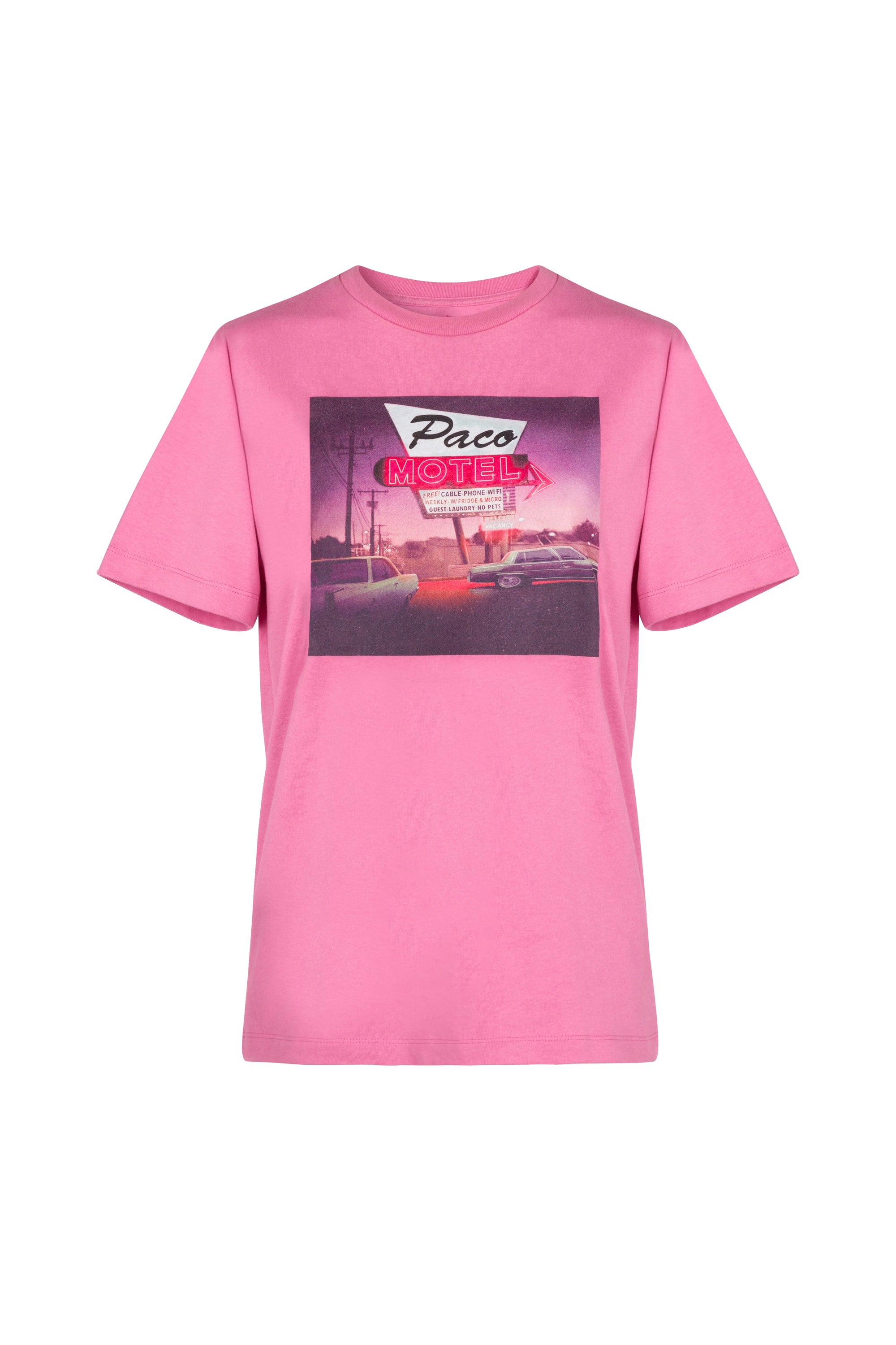 T-shirt à motif Paco Motel - Pink