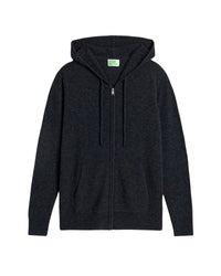 Hoodie zippé Light en cachemire - Anthracite