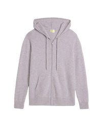 Hoodie zippé Light en cachemire - Light Heather Gray